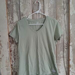 Calvin Klein Sage Green V-Neck Tee